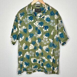 ABERCROMBIE & FITCH Men's Big Shirt Button Down Aloha Shirt XL